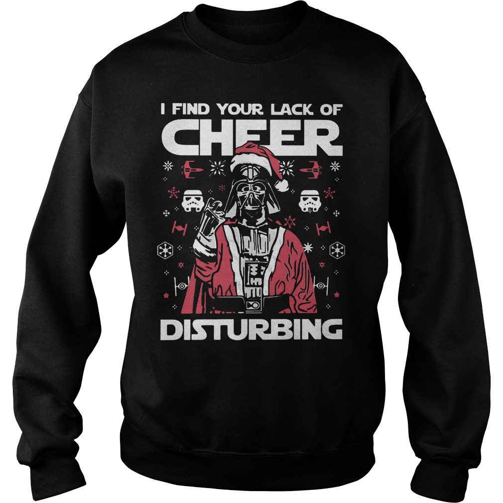 Darth Vader Mashup Santai Find Lack Cheer Disturbing Sweatshirt