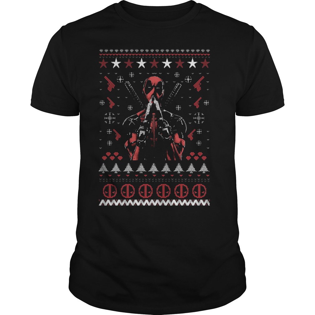 Deadpool Christmas Gifts Enjoy Xmas Guys Tee