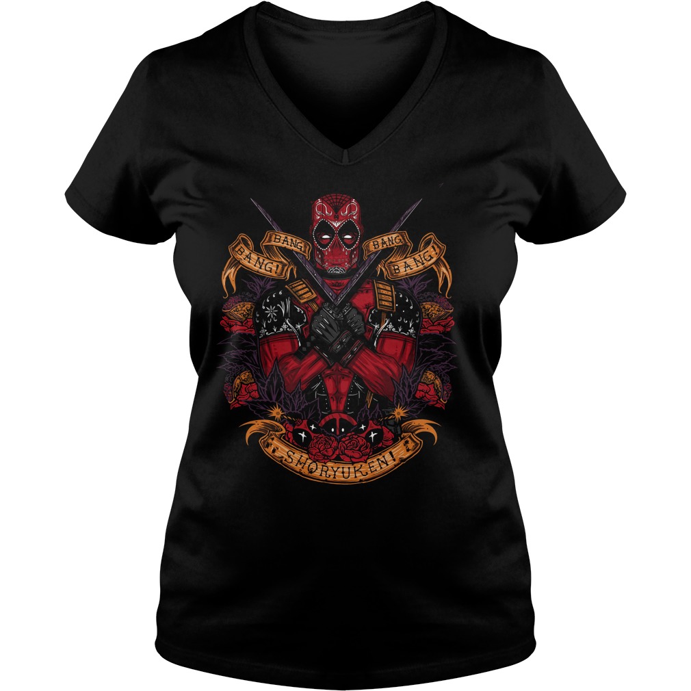 Deadpool Day Dead Shoryuken V Neck