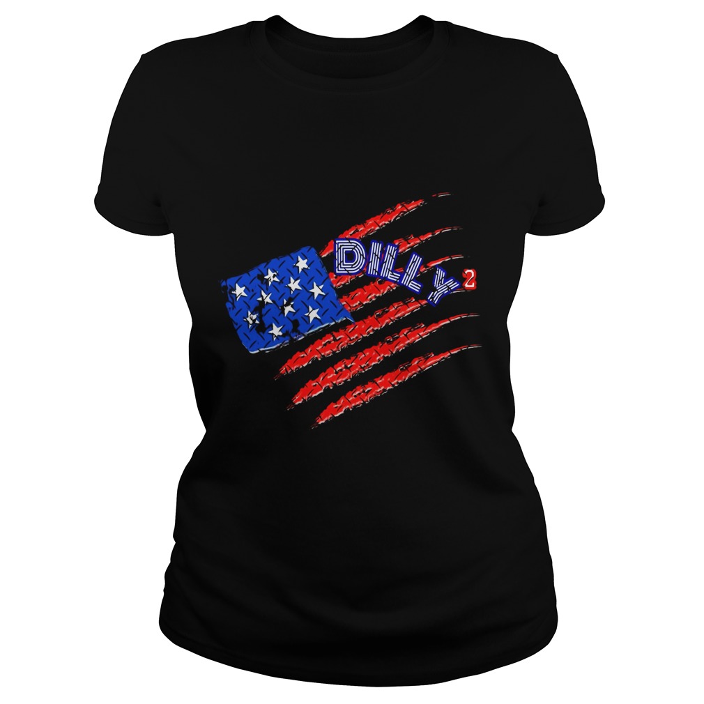 Dilly America Flag Ladies Tee