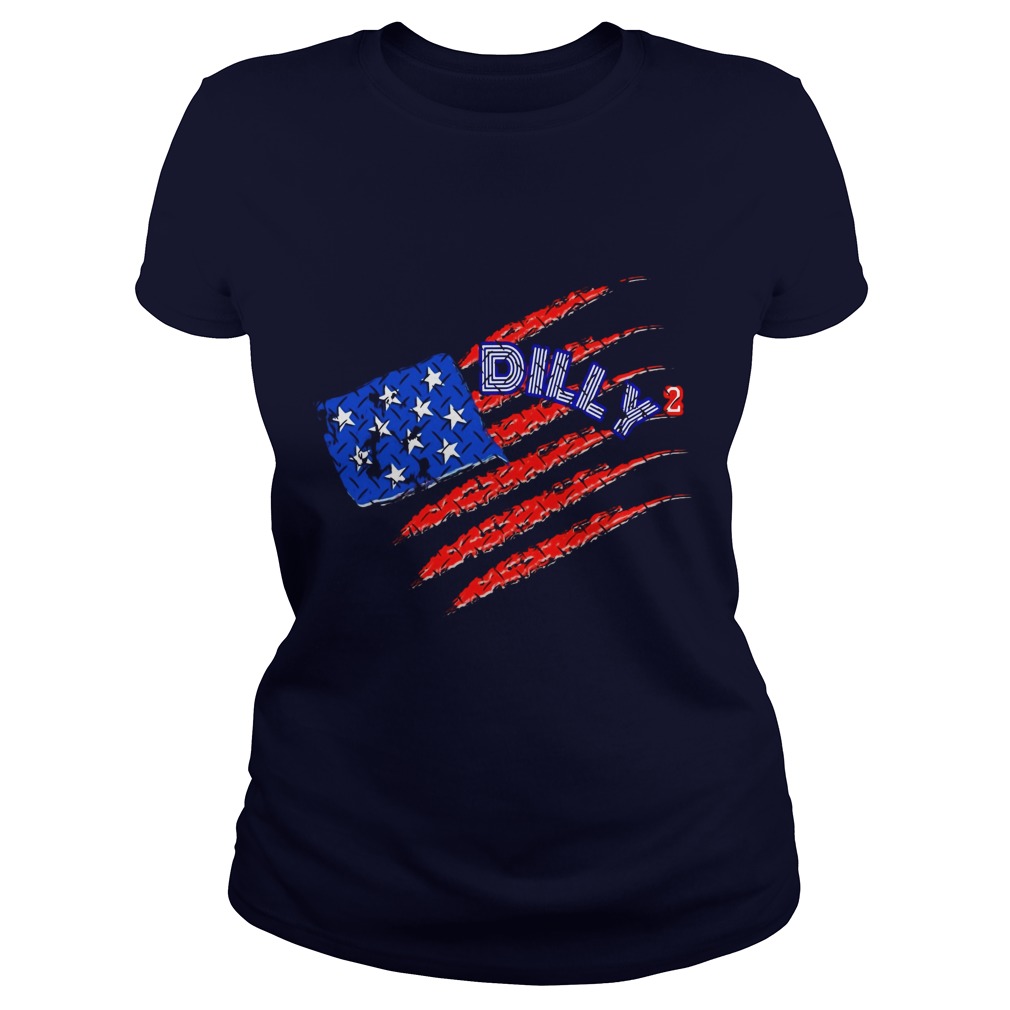 Dilly America Flag V Neck