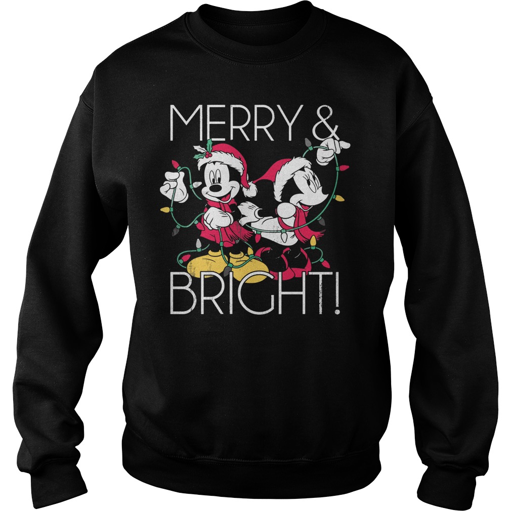 Disney Mickey Mouse Merry Bright Christmas Sweater