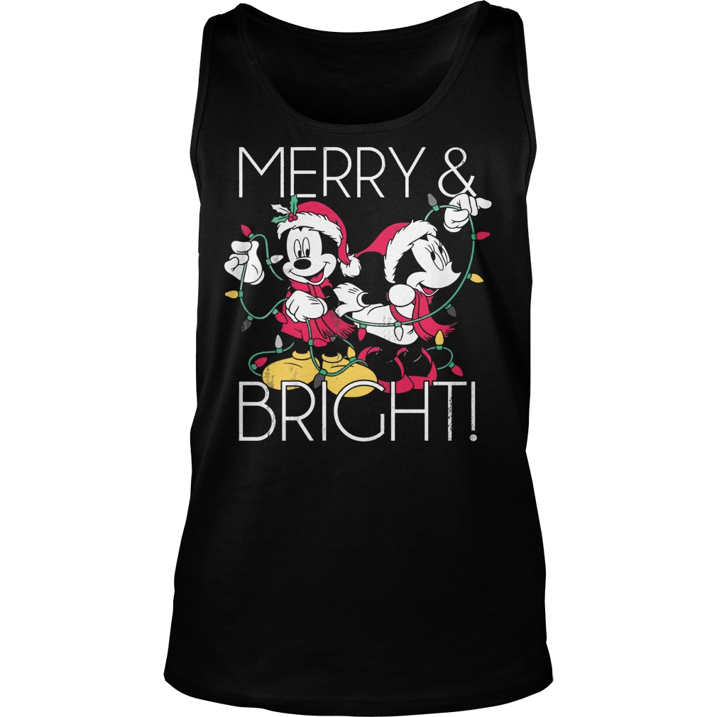 Disney Mickey Mouse Merry Bright Christmas Tanktop