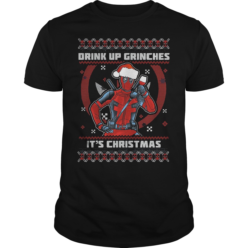 Drink Grinches Christmas Guys Tee