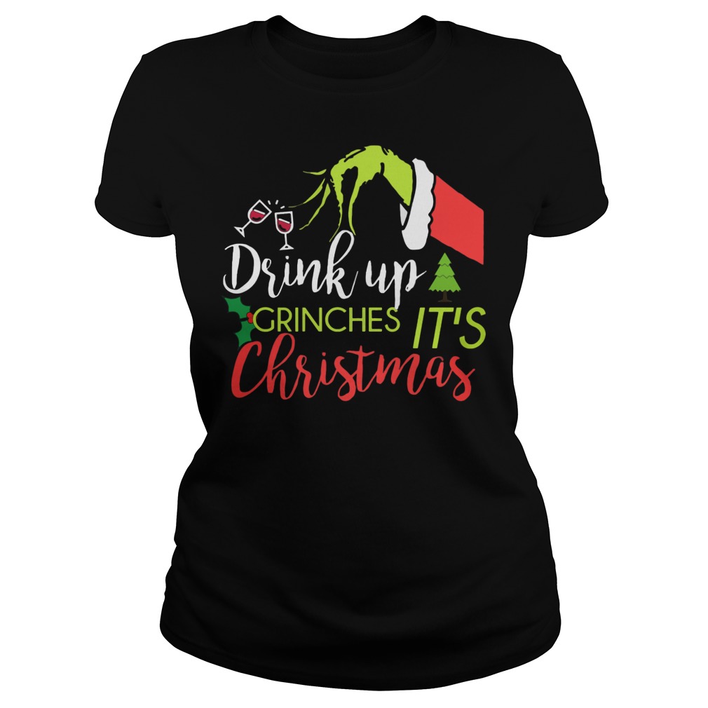 Drink Grinches Christmas Ladies Tee