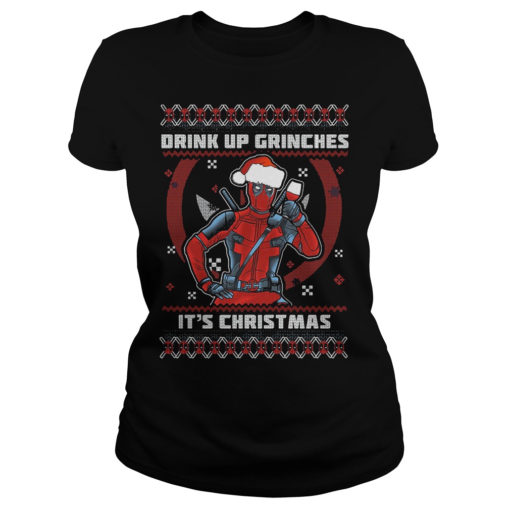 Drink Grinches Christmas Ladies Tee