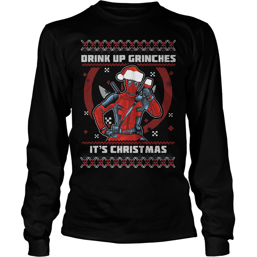 Drink Grinches Christmas Unisex Longsleeve Tee