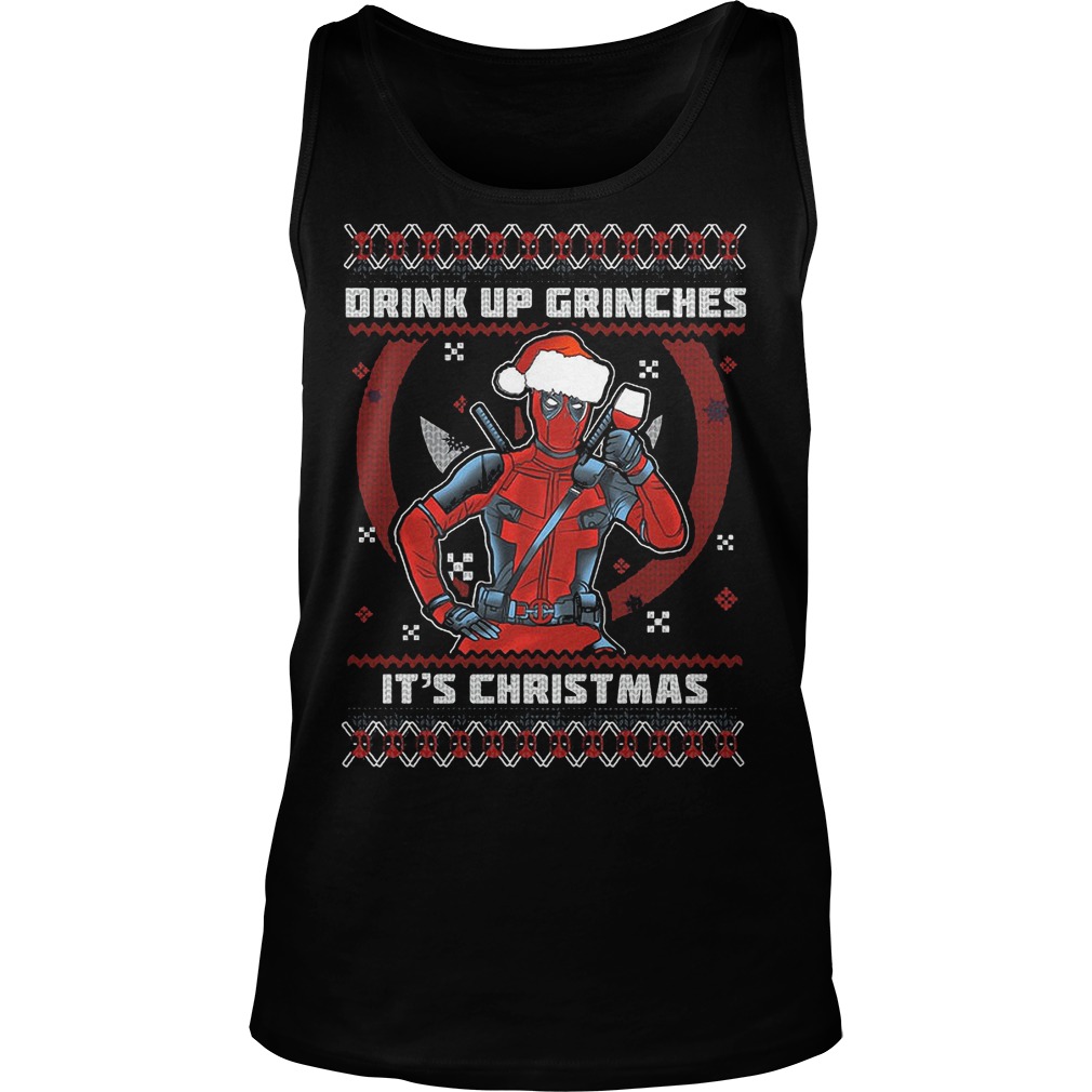 Drink Grinches Christmas Unisex Tank Top