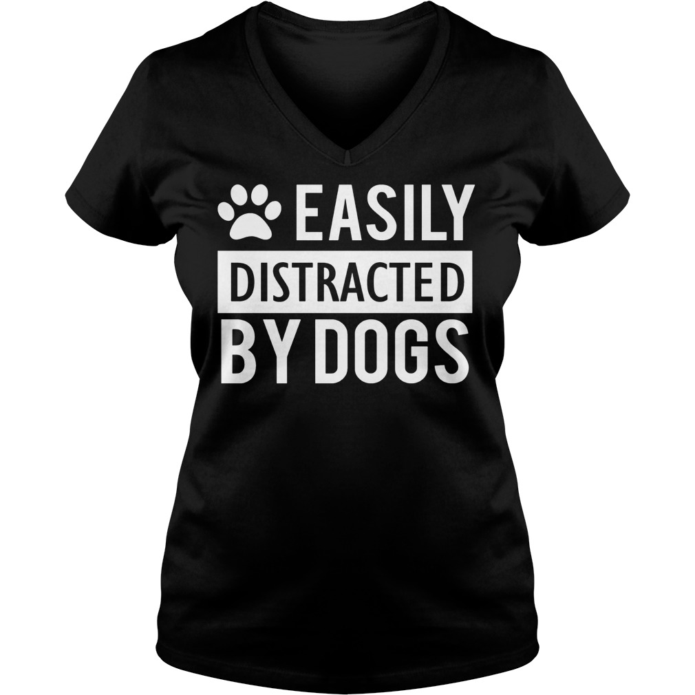 Easily Distracted Dogs Vneck