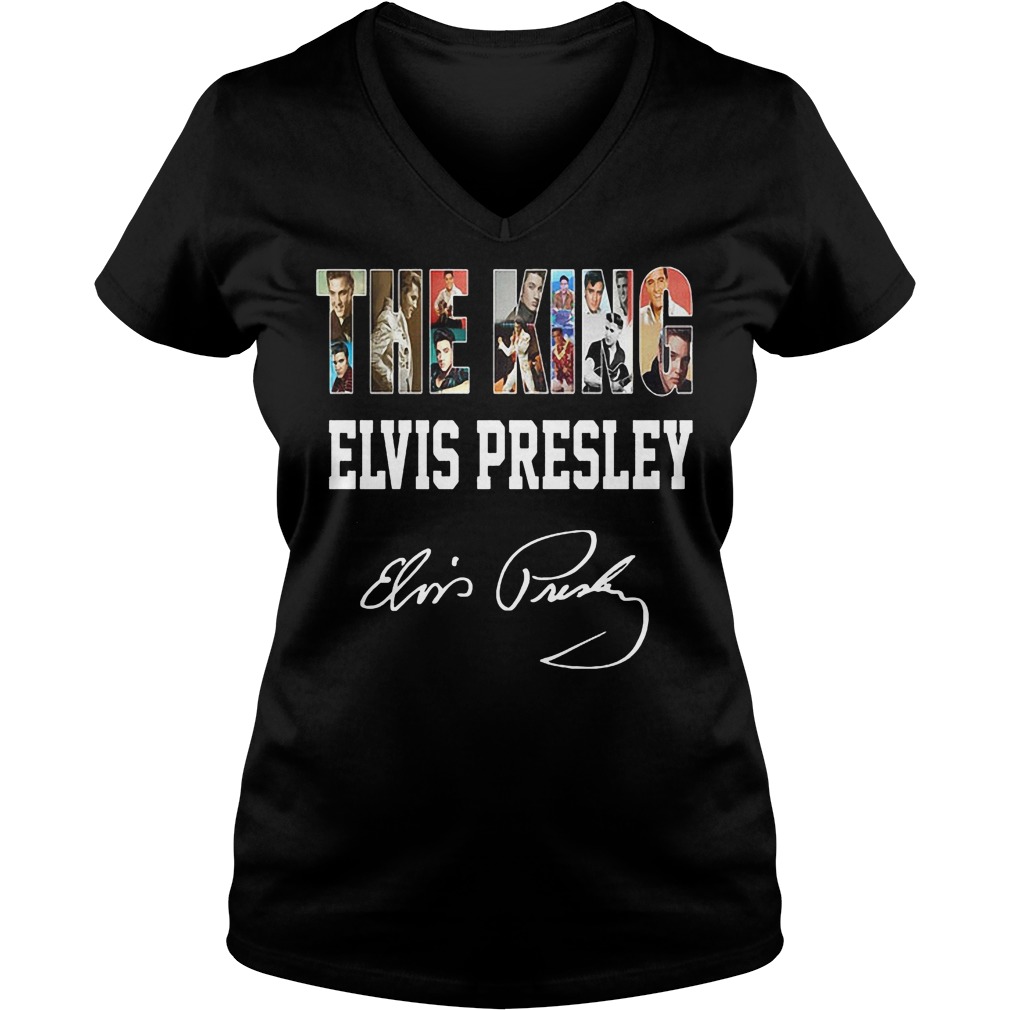 Elvis Presleythe King Ladies V Neck