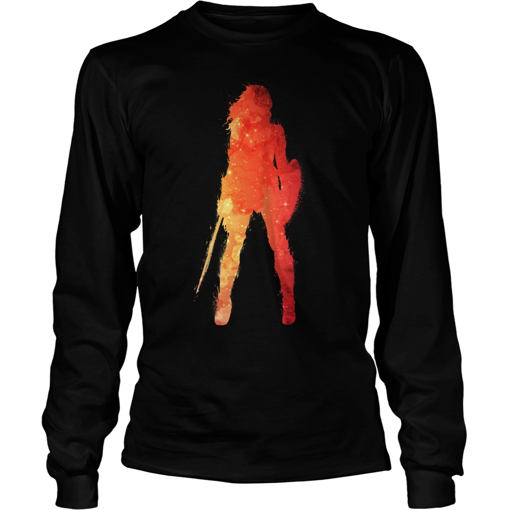 Fire Wonder Woman Unisex Longsleeve Tee