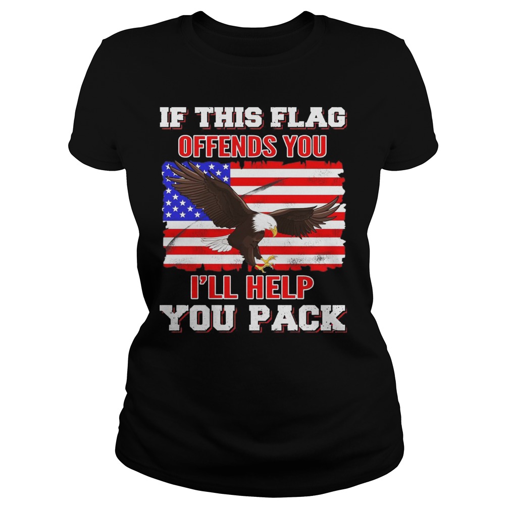 Flag Offends Ill Help Pack Ladies Tee