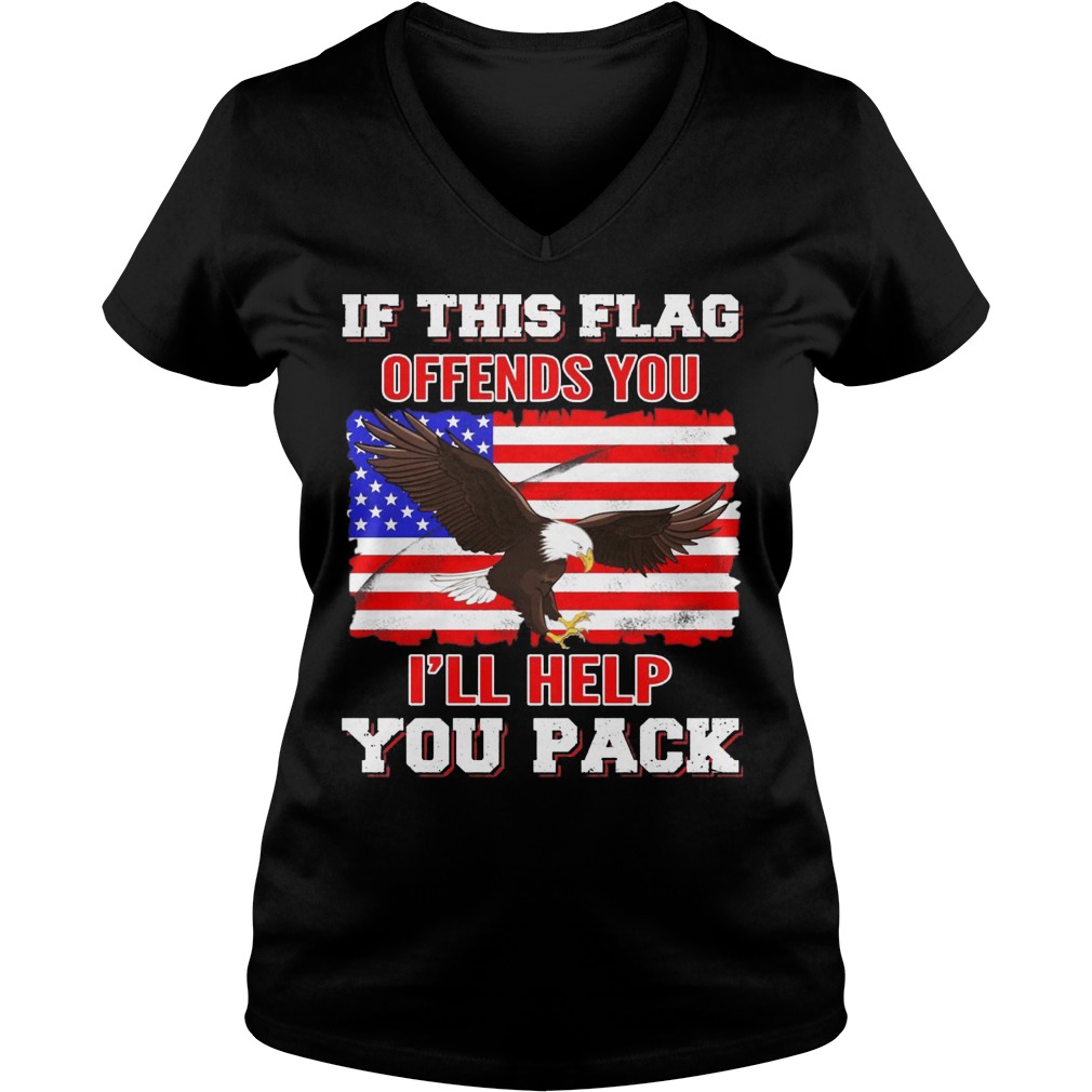 Flag Offends Ill Help Pack V Neck