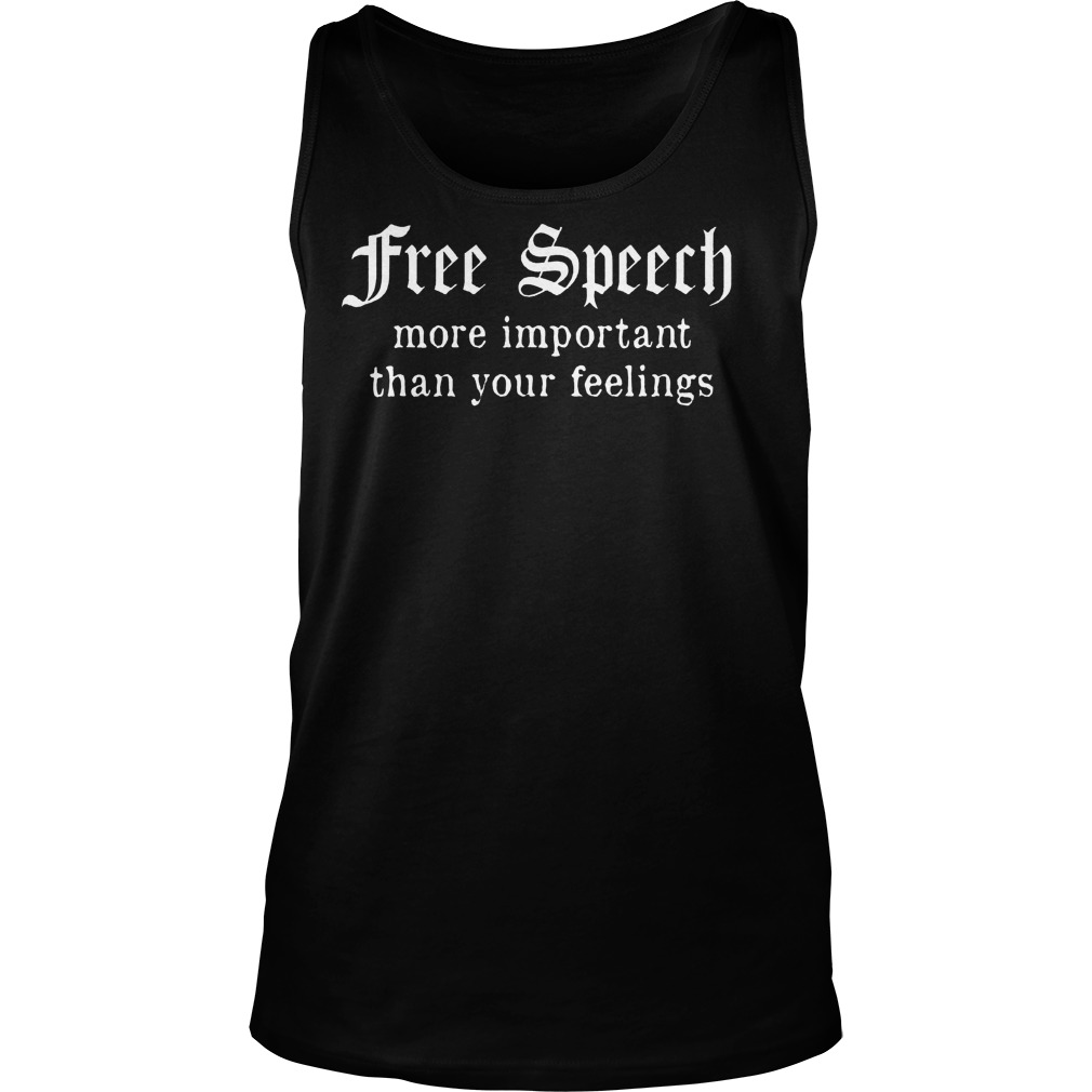 Free Speech Important Feelings Unisex Tank Top