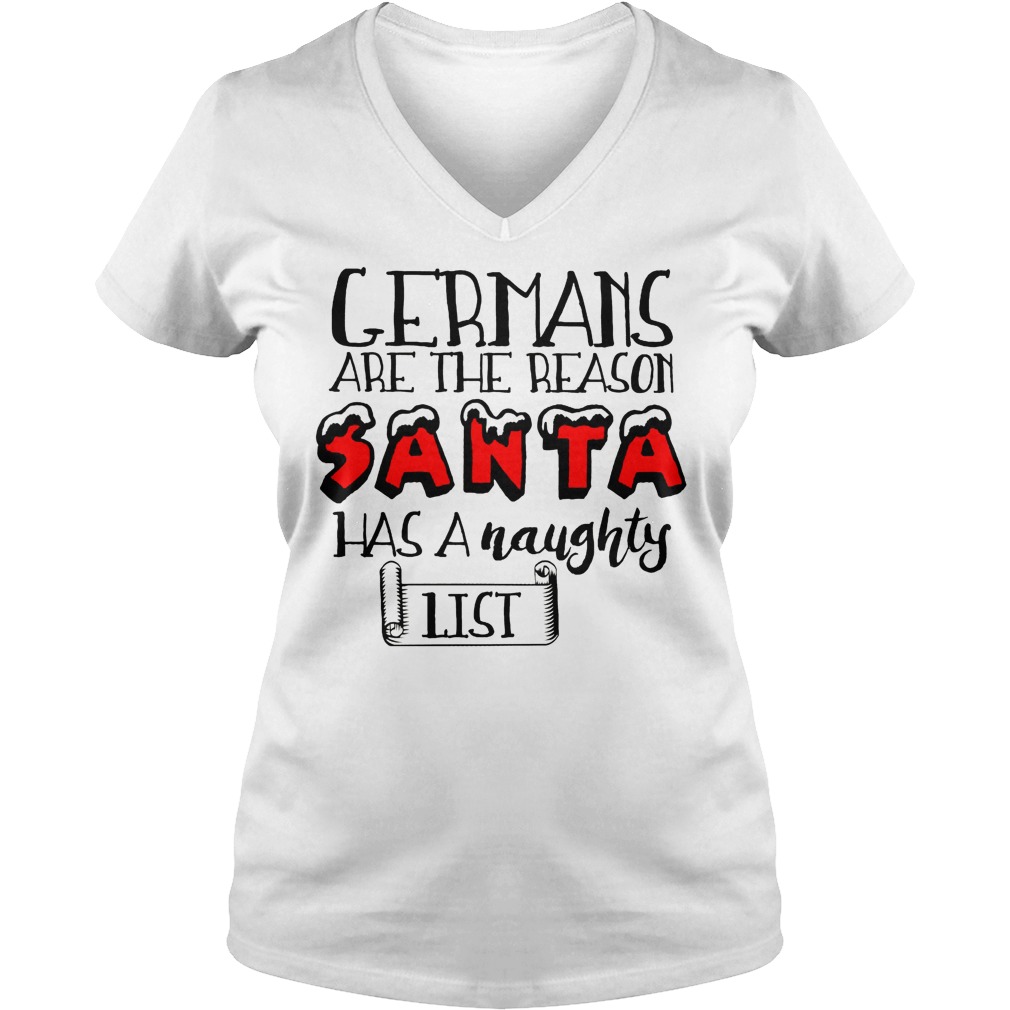 Germans Reason Santa Naughty List V Neck