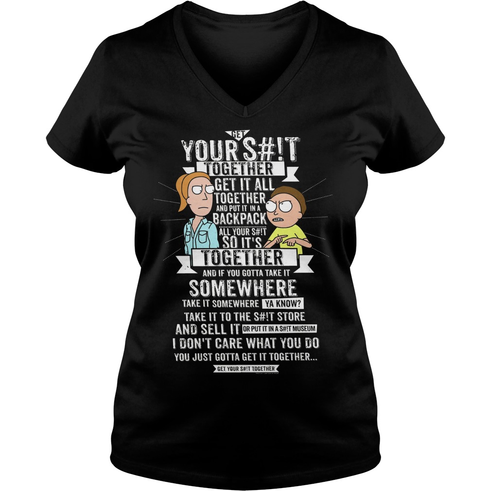 Get Together Rick Morty V Neck