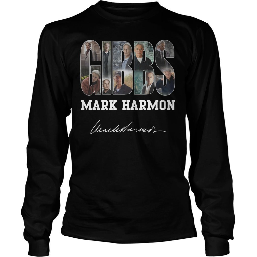 Gibbs Mark Harmon Signed Longsleeve Tee