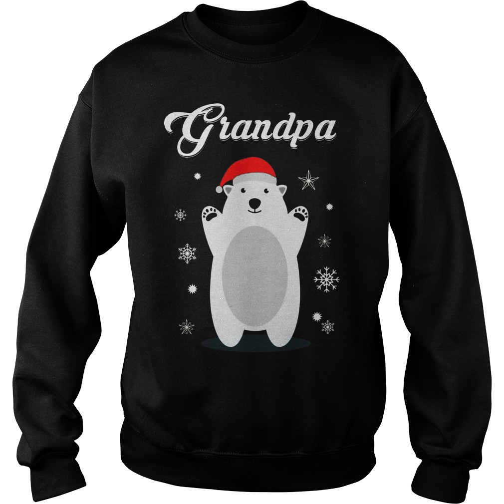Grandpa Bear Christmas Santa Pajamas Sweater