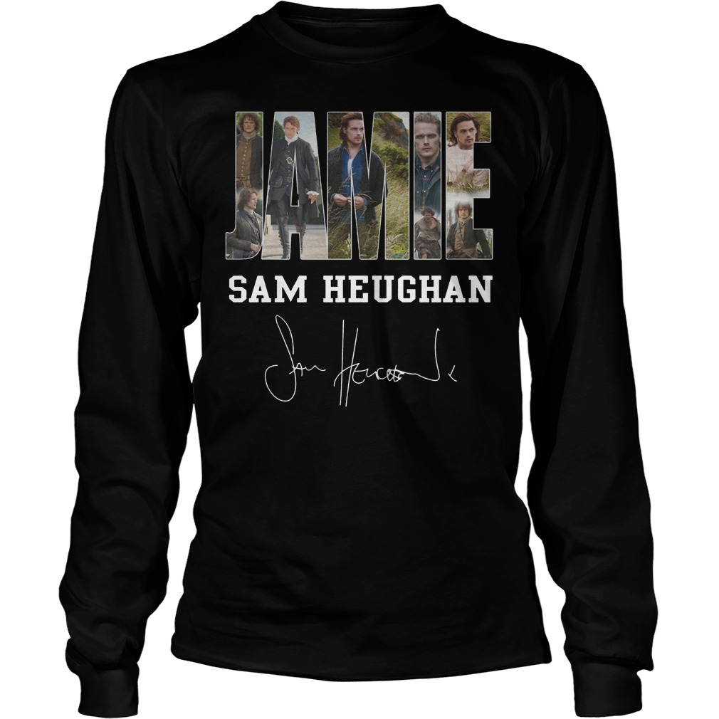 Jamie Sam Heughan Signed Longsleeve Tee