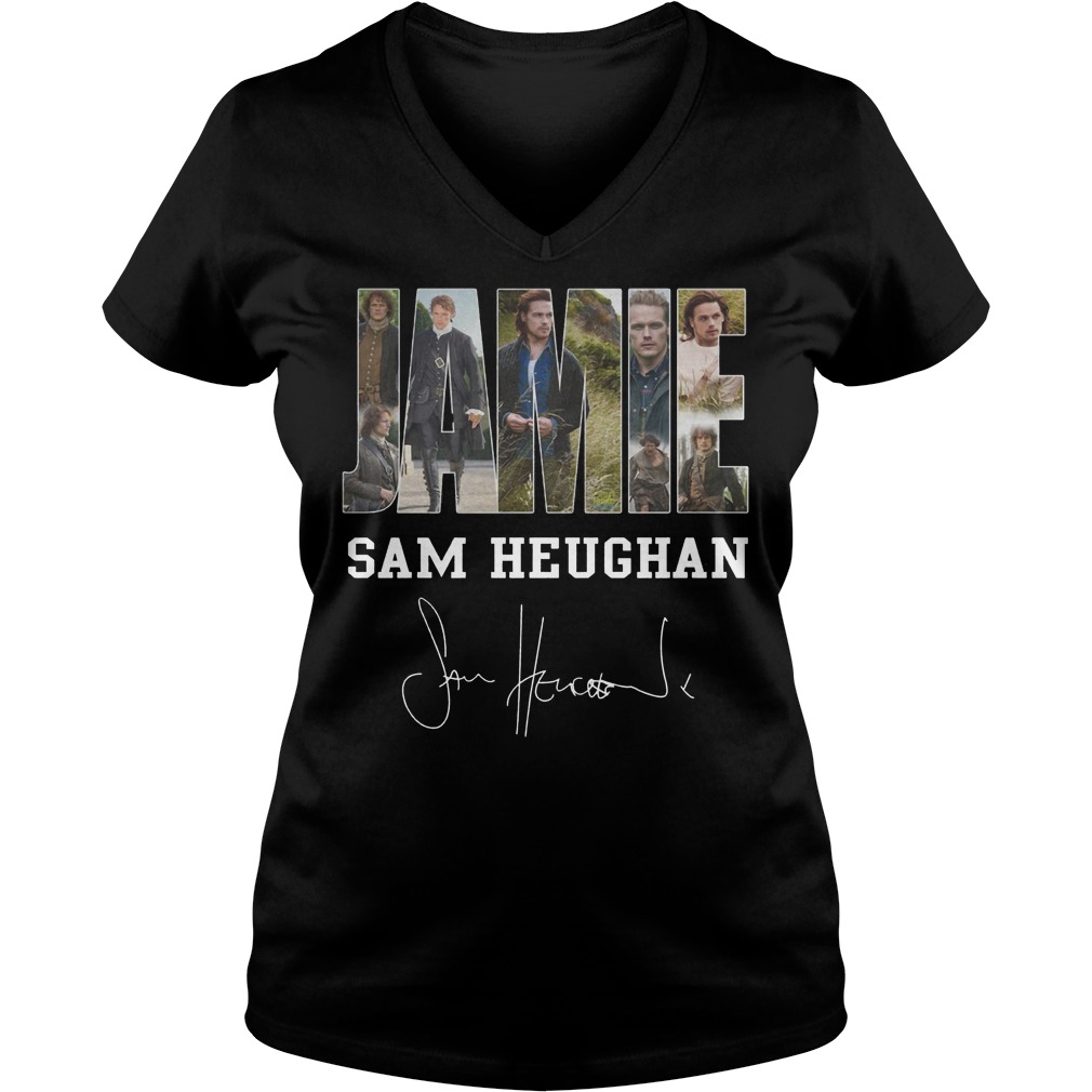 Jamie Sam Heughan Signed V Neck