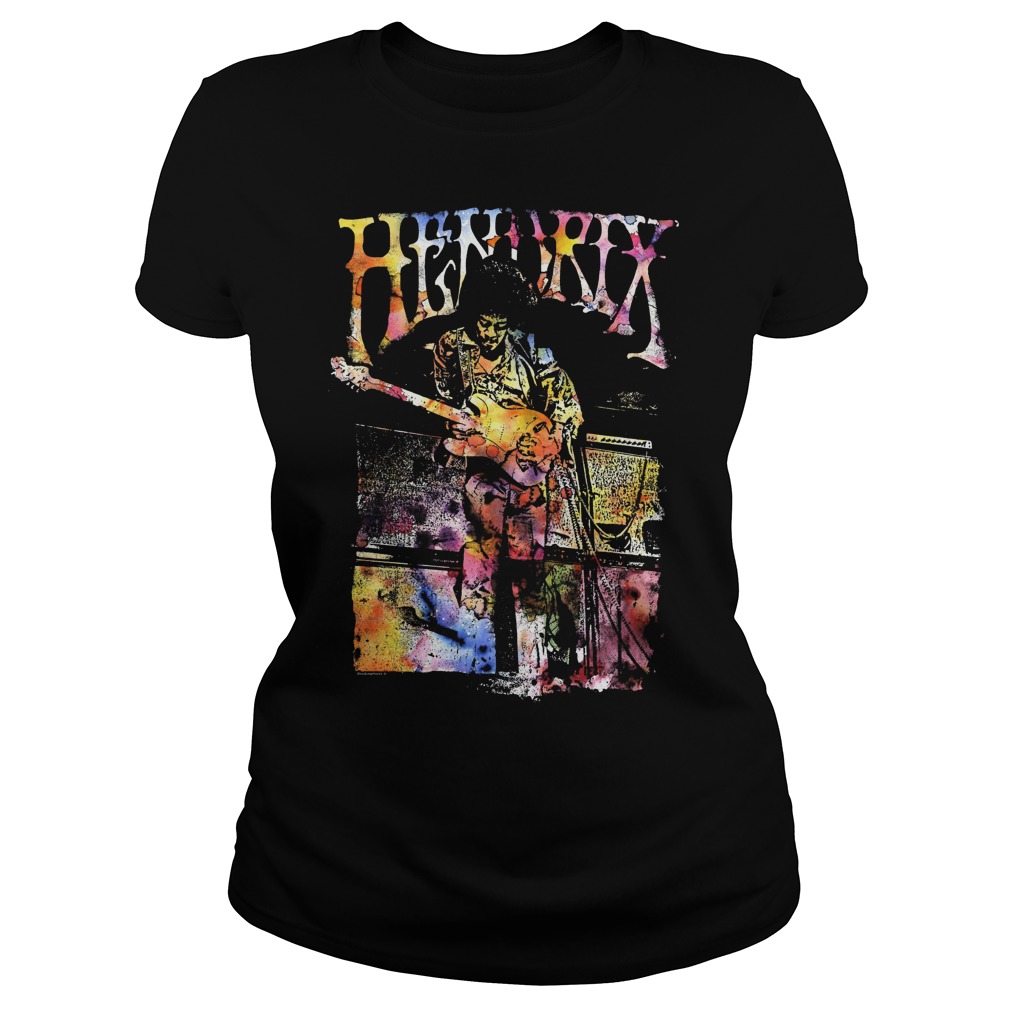 Jimi Hendrix Watercolor Hendrix Ladies Tee