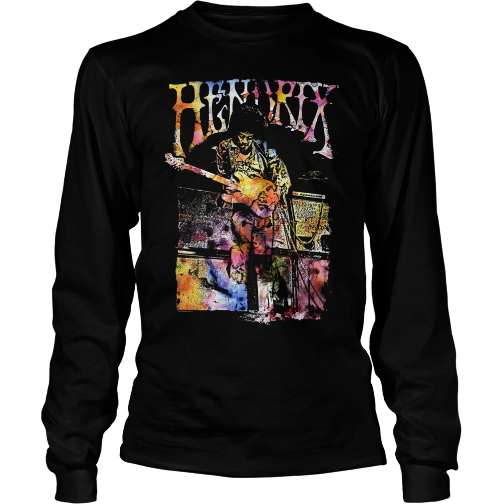 Jimi Hendrix Watercolor Hendrix Unisex Longsleeve Tee