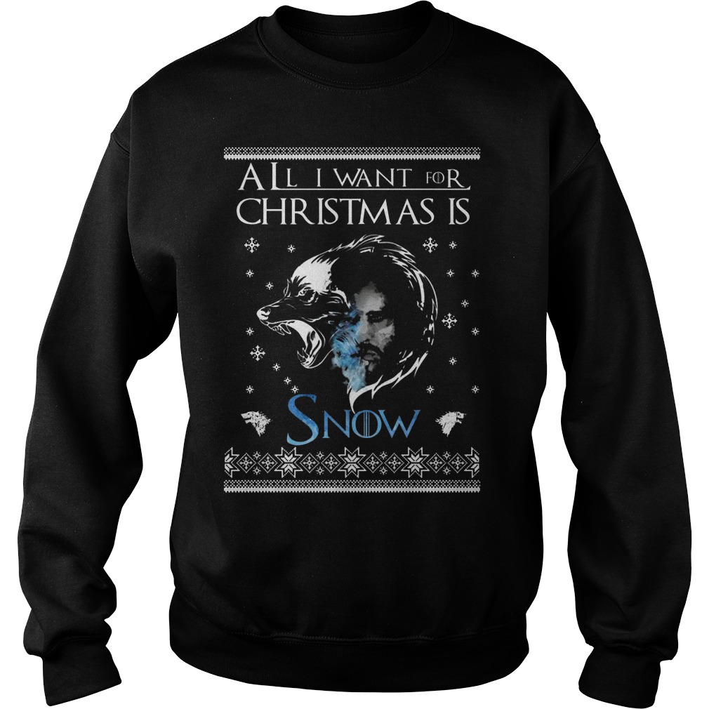 Jon Snow Want Christmas Snow Sweater