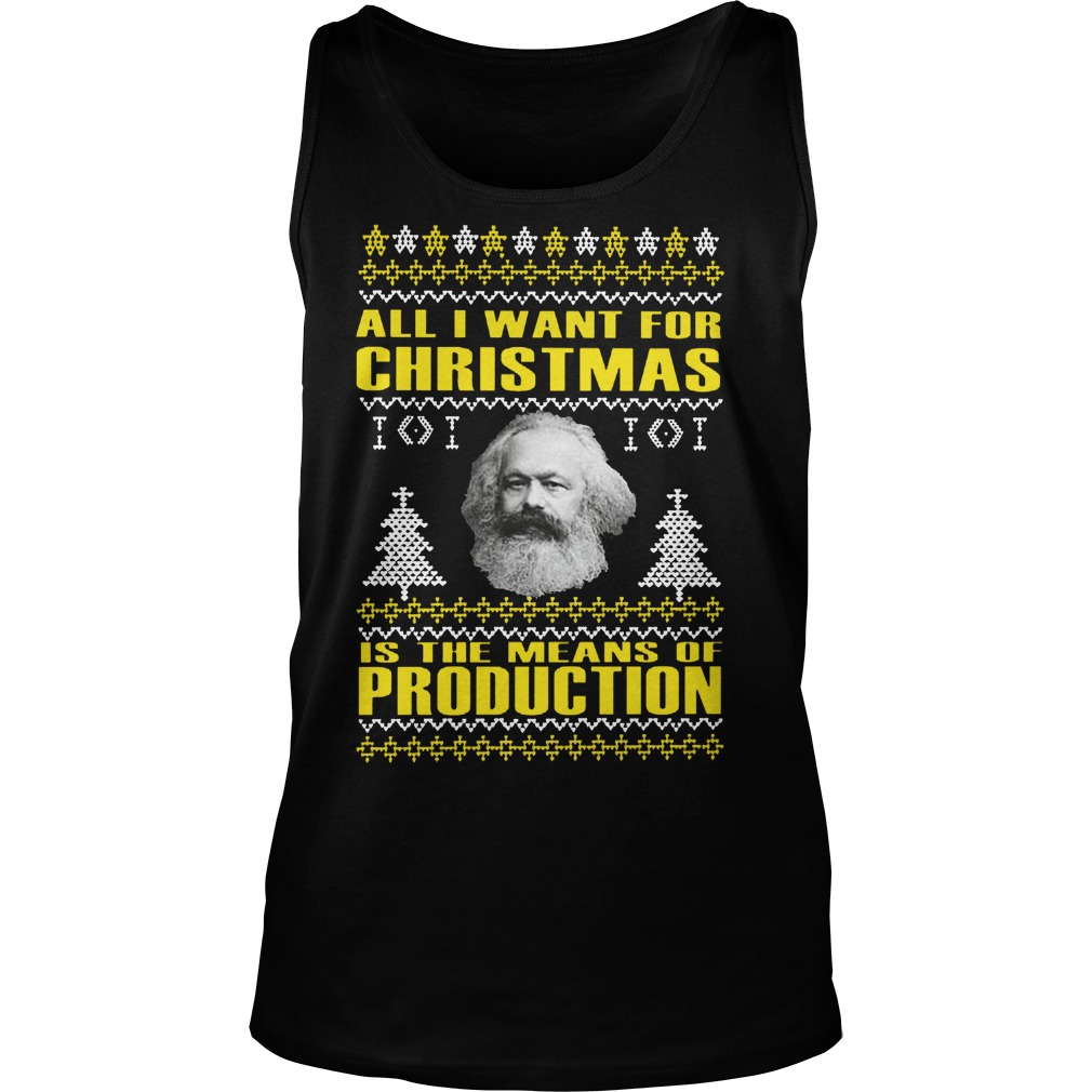 Karl Marx Want Christmas Means Production Tank Top