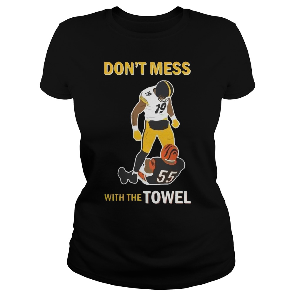 Karma Dont Mess Towel Ladies Tee
