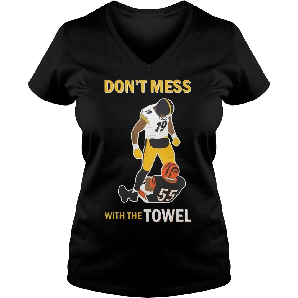 Karma Dont Mess Towel V Neck