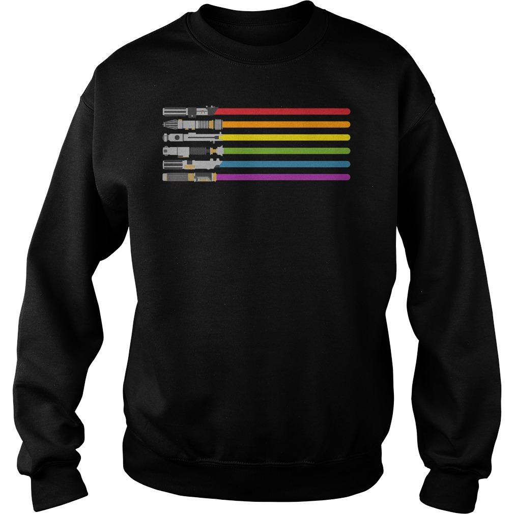 Lightsaber Rainbow Sweater