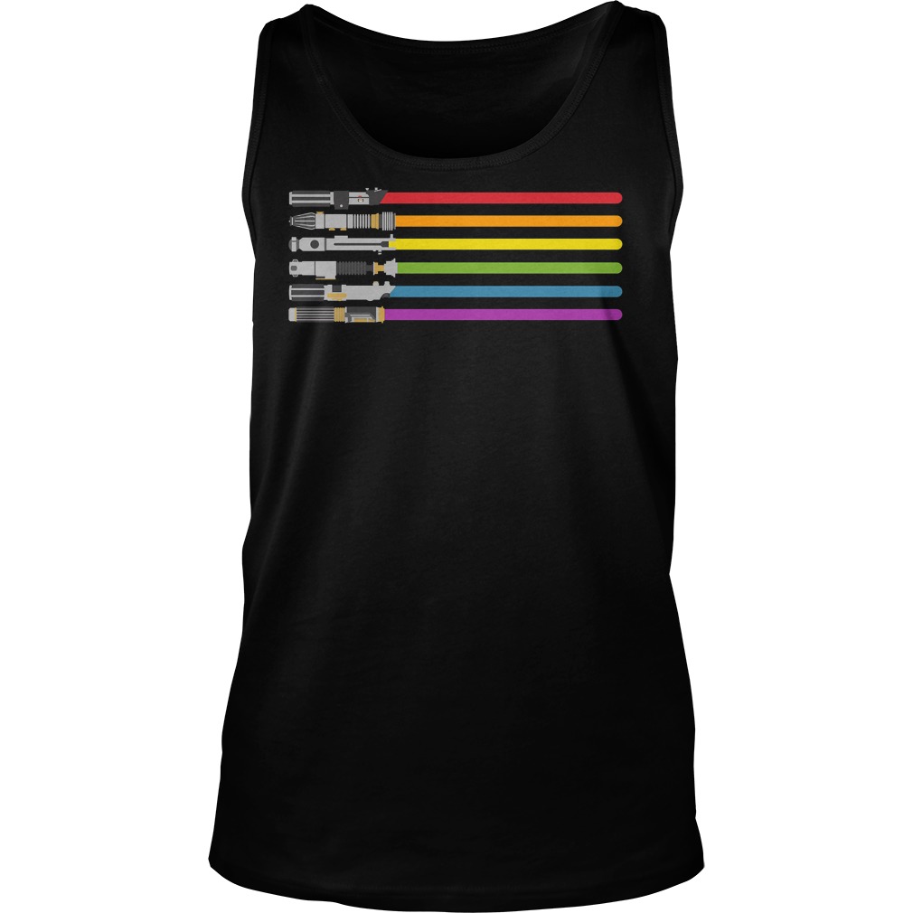 Lightsaber Rainbow Tank Top