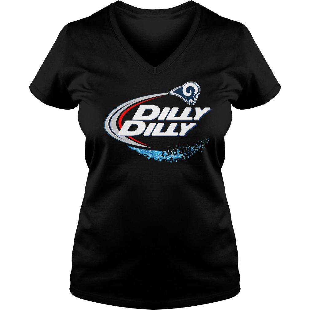 Los Angeles Rams Dilly Dilly Ladies V Neck