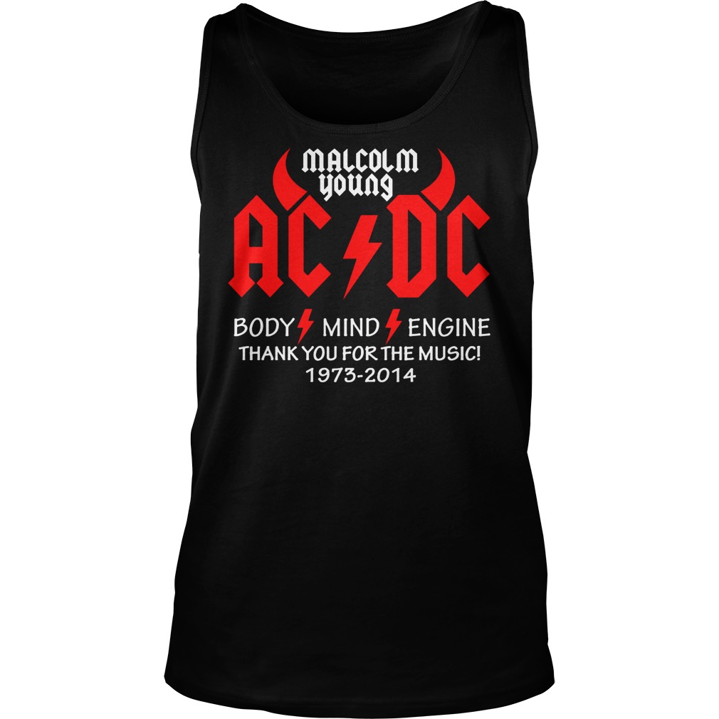 Malcolm Young Ac Dc Body Mind Engine Tank Top