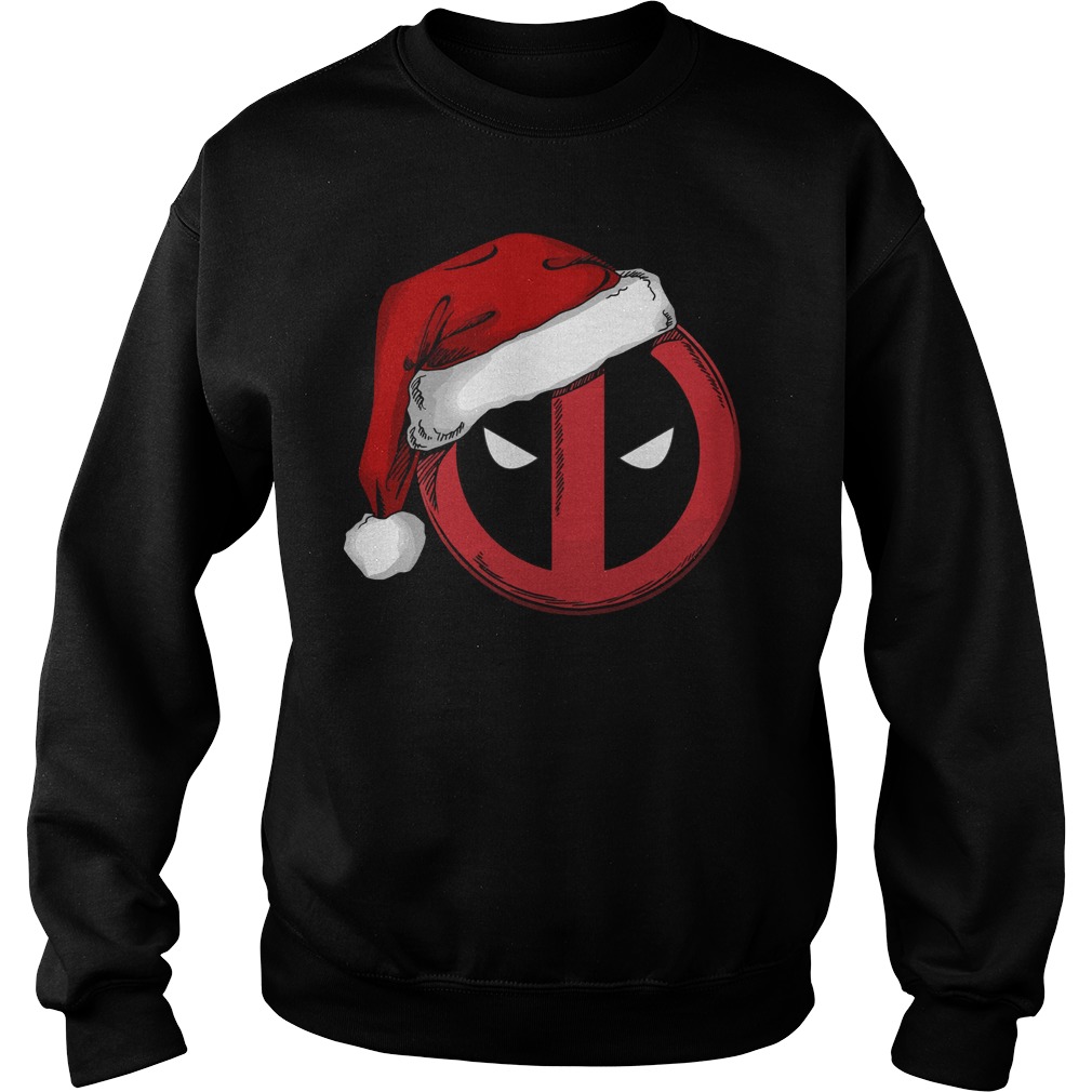 Marvel Deadpool Icon Santa Hat Christmas Sweat Shirt