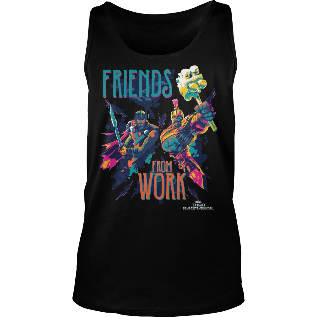 Marvel Thor Ragnarok Working Friends Neon Blast Tanktop