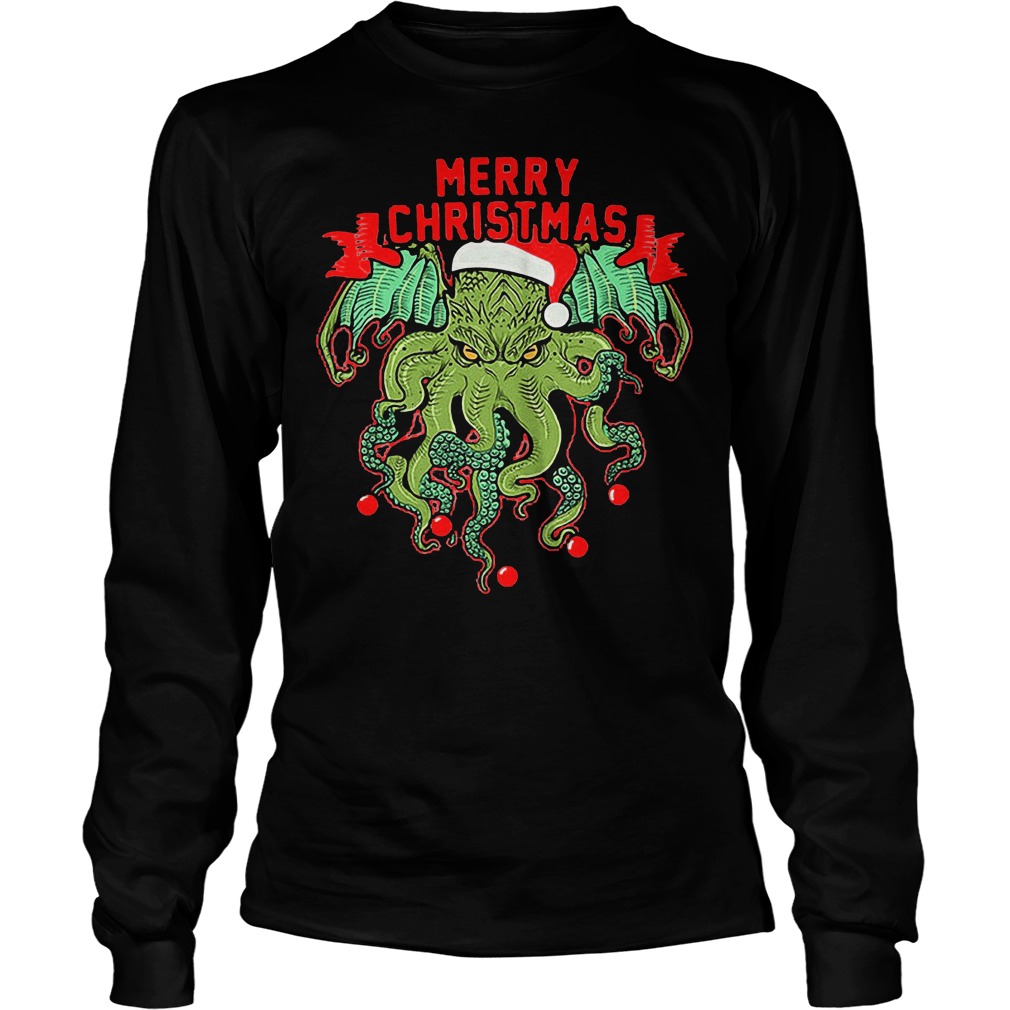 Merry Cthulhumas Unisex Longsleeve Tee