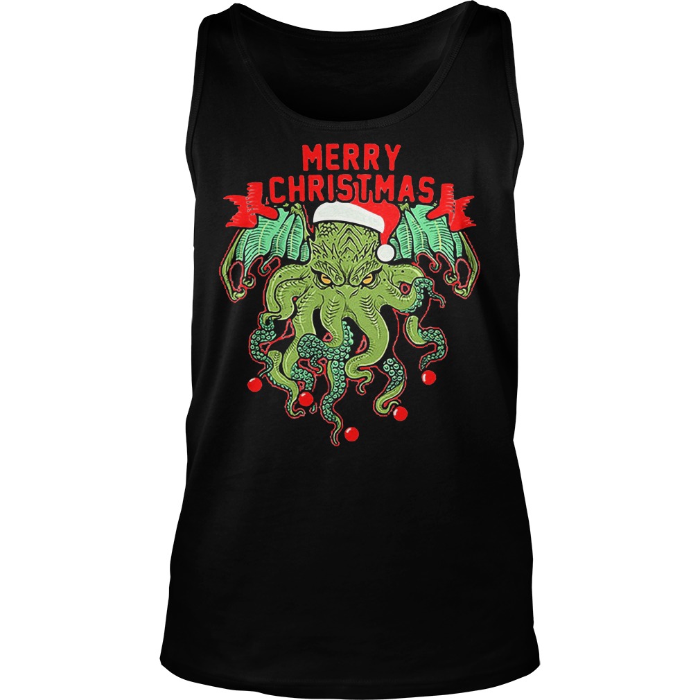 Merry Cthulhumas Unisex Tank Top