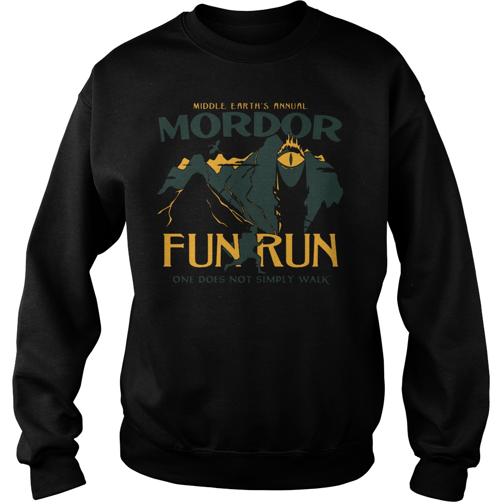 Middle Earth Annual Mordor Fun Run One Not Simply Walk Sweater