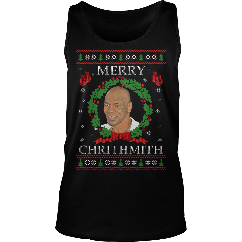 Mike Tyson Merry Chrithmith Tank Top