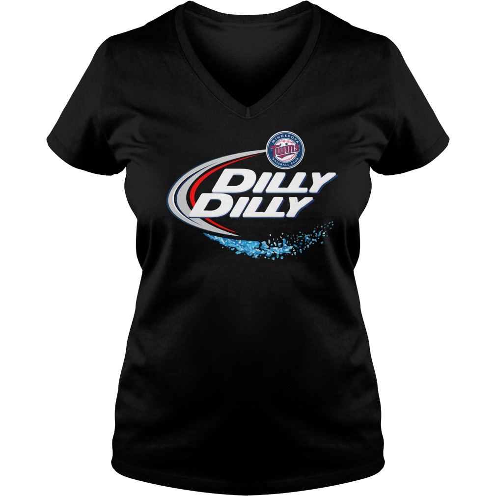 Minnesota Twins Dilly Dilly Ladies V Neck