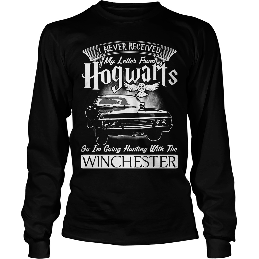 Never Received Letter Hogwarts Im Going Hunting Winchester Longsleeve