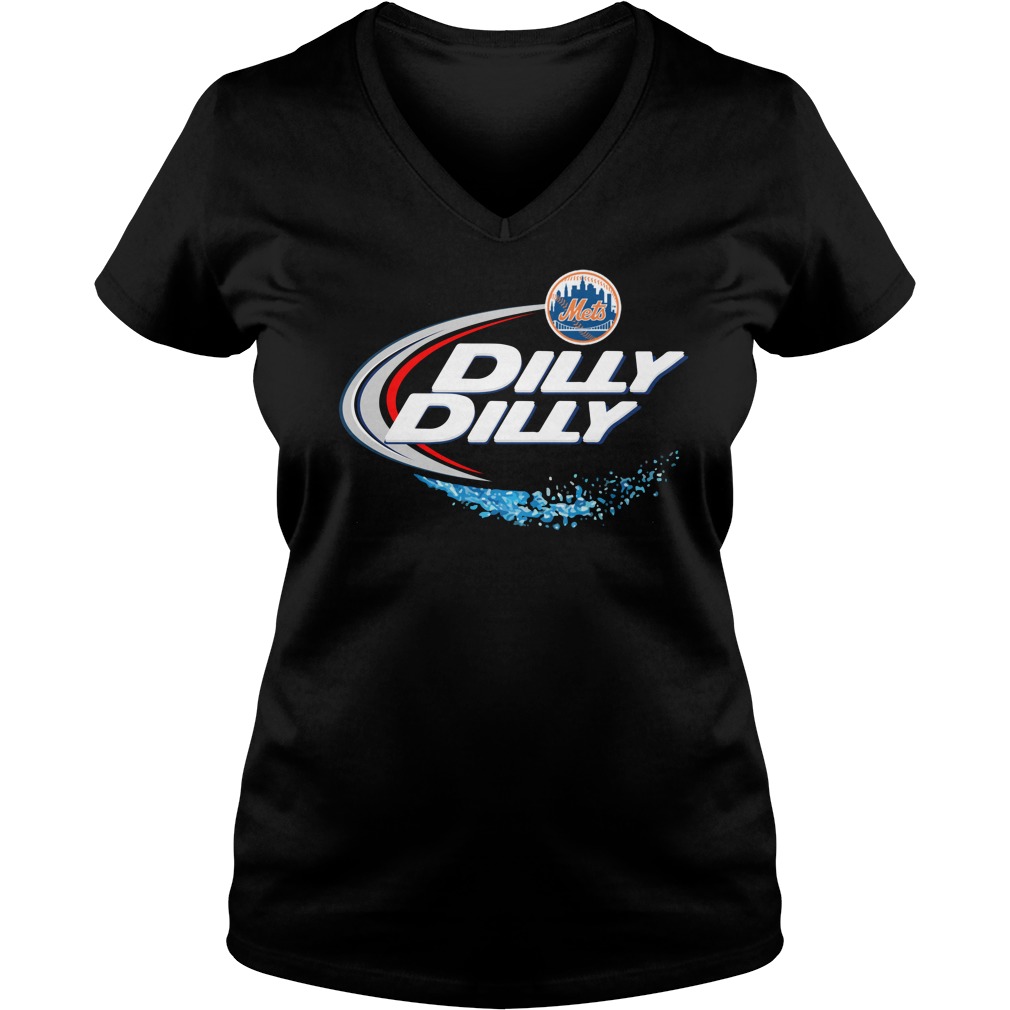 New York Mets Dilly Dilly Ladies V Neck