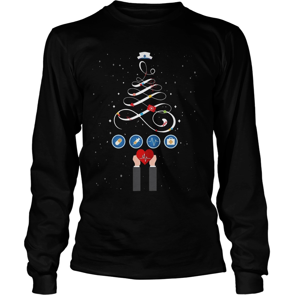 Nurse Christmas Tree Longsleeve