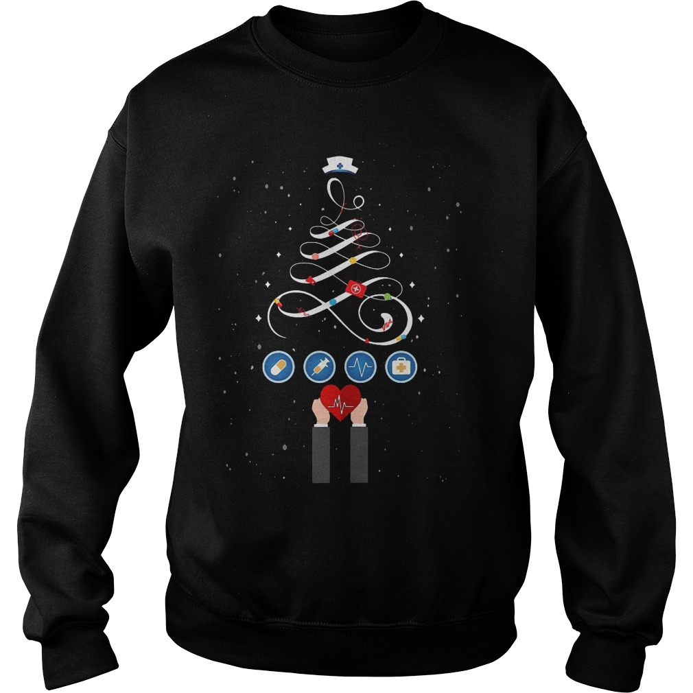 Nurse Christmas Tree Sweat Shirt