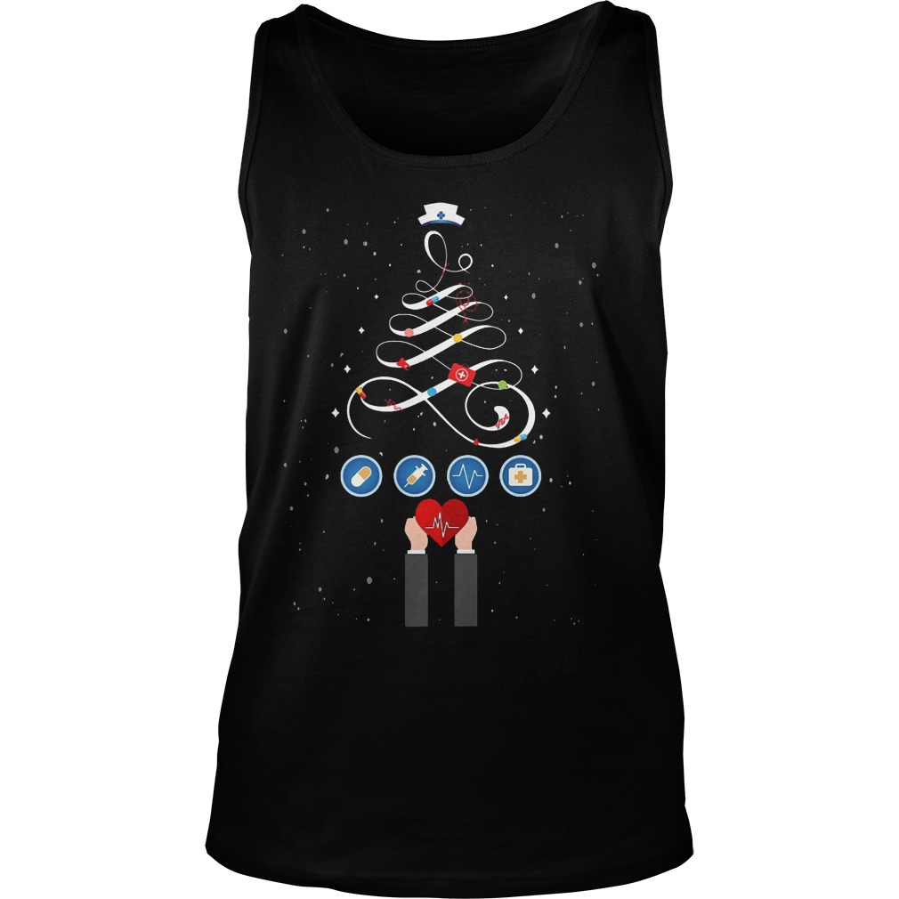 Nurse Christmas Tree Tank Top
