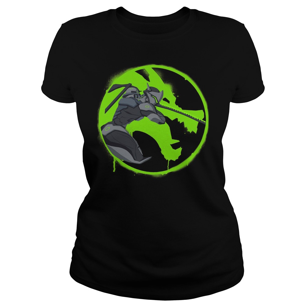 Overwatch Genji Shimada Spray Ladies Tee
