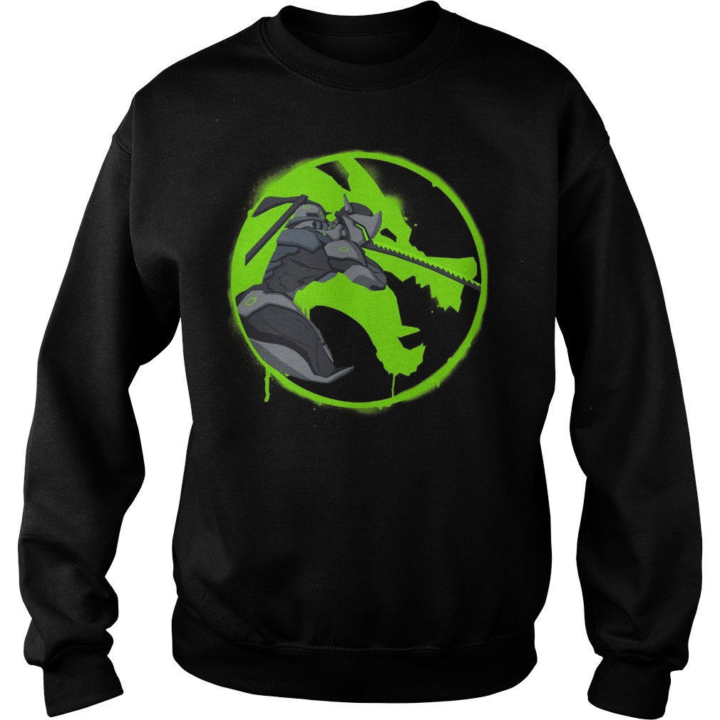 Overwatch Genji Shimada Spray Sweat Shirt