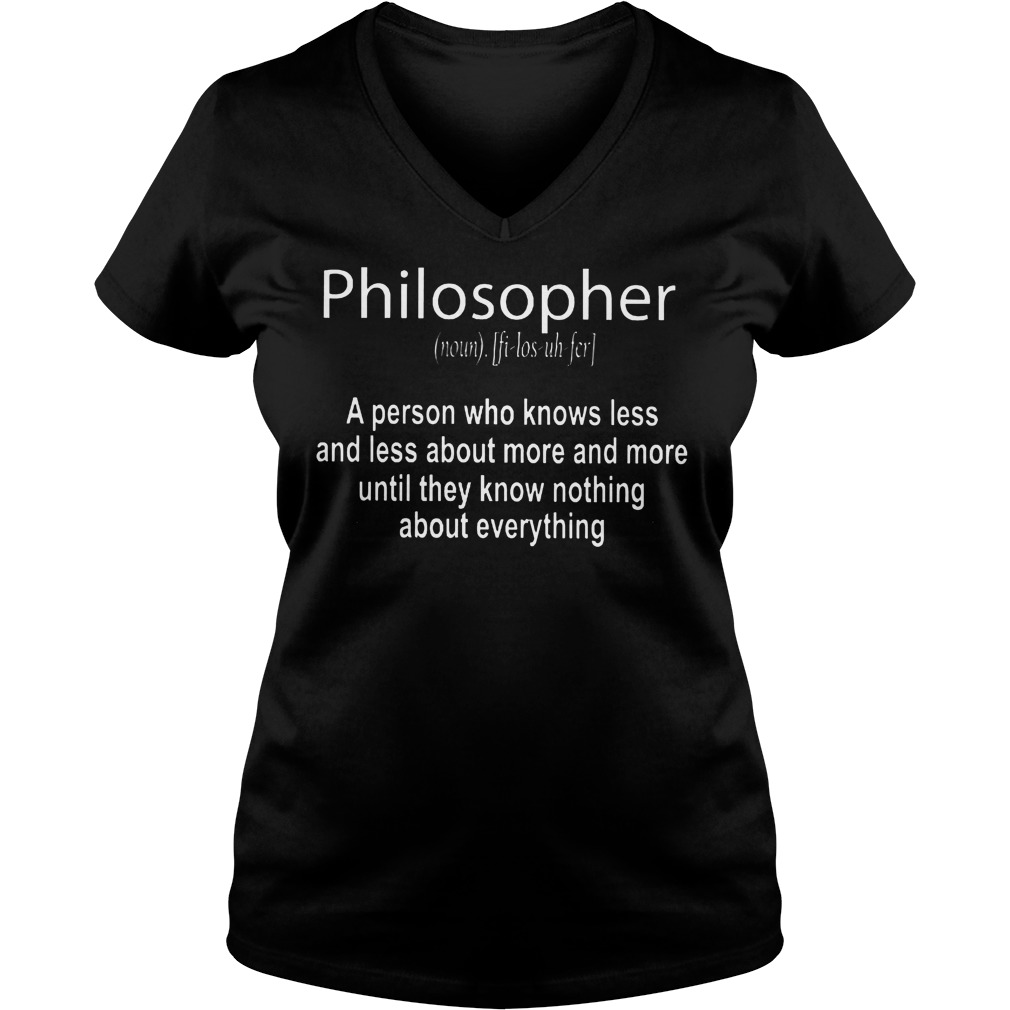 Philosopher Definition Ladies V Neck