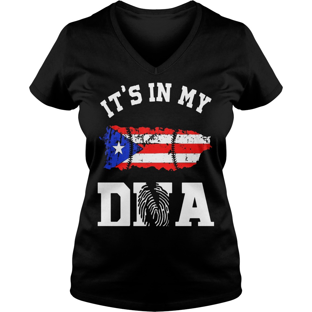 Puerto Rico Dna Ladies V Neck